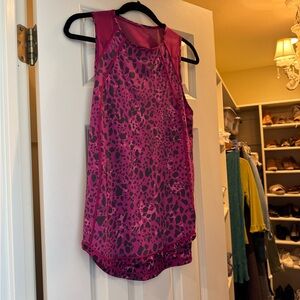Lululemon Sleeveless Pink Animal-Print Workout Tank